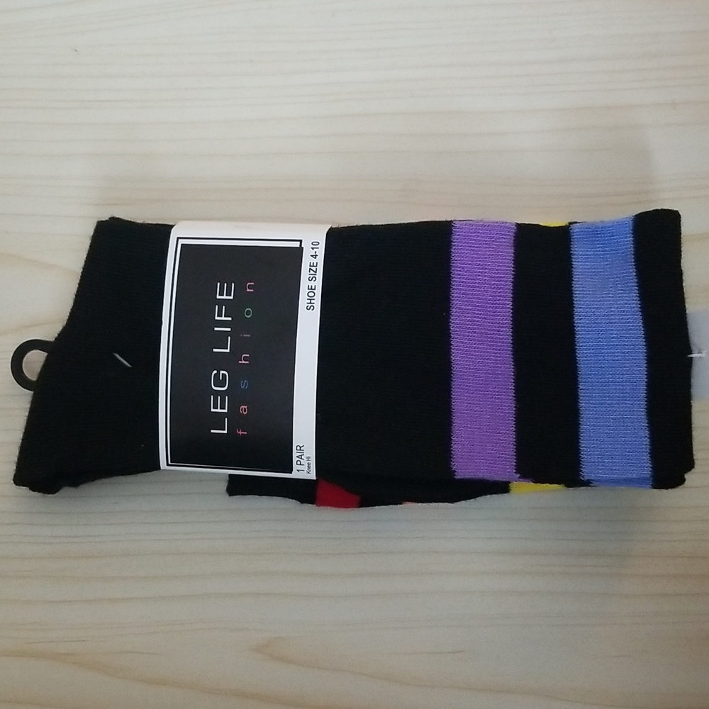 Leg Life Knee High Rainbow Socks